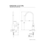 KSAG3198AL Restorasyon Su Filtrasyon Musluğu, Fırçalanmış Nikel, 2 x 4,75 x 10,94 - Altın