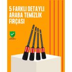 KSB Store Araba Temizliği Için 5 Parça Fırça Takımı - Lisinya