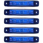 KSB Store Mavi Parmak LED Dorse Lamba 6 Ledli 12-24V 5'li