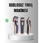 KSB Store Unisex Şarjlı Saç ve Sakal Tıraş Makinesi – Ayarlanabilir Tarak Başlıkları, Sessiz Motor - Lisinya