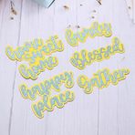 KSCRAFT Sweet Home Gölge Kelimeler Metal Kesme Kalıpları Kendin Yap Karalama Defteri / Fotoğraf Albümü için Dekoratif Kabartma Kendin Yap Kağıt Kartları