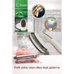 KSI-660 2'si 1 Arada Buharlı Ütü – 1500W Güçlü, LED Ekranlı, 90° Dönebilen Saplı - Krem