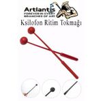 Ksilofon Tokmağı 1 Çift Kırmızı 1 Paket Ritim Çubuğu Plastik