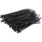 KST 10CM (1000 Adet) Siyah Cırt Kelepçe Plastik Kablo Bağı 100X25 100X25 (Siyah)