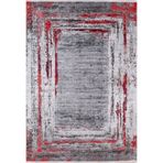 Kstovo Bordo Makinada Yıkanabilir Kaymaz Taban Dijital Makine Baskı Salon Halı-I-Haln-HLN1500-80x400
