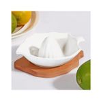 Ksv bambu altlıklı porselen limon sıkacağı