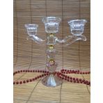 Ksv kristal 3 lü şamdanlık - mumluk