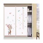 Kt Decoration Yavru Ceylan Bebek ve Çocuk Odası Dekoru Boy Ölçer Duvar Sticker - Renkli - 67 x 70 cm