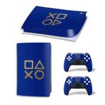 Kt Grup Dark Blue Controller Playstation 5 Disk Edition Sticker Kaplama Seti