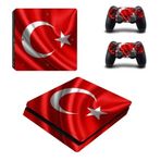 Kt Grup Decoration Dalgalı Türk Bayrağı Playstation 4 Slim Kasa Sticker Kaplama