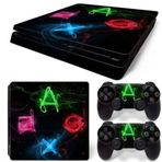 Kt Grup Decoration Kol Düğmeleri Playstation 4 Slim Kasa Sticker Kaplama