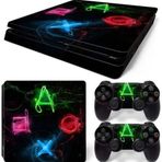 Kt Grup Decoration Sanatsal Kol Düğmeleri Playstation 4 Slim Kasa Sticker Kaplama