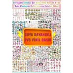 Kt Grup Dev Sanrio Sticker Set Hello Kitty Kuromi 1100 Ad. Planlayıcı Bullet Journal Telefon Etiket