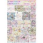Kt Grup Dev Sanrio Sticker Set Hello Kitty Kuromi 1100 Adet Planlayıcı Bullet Journal Telefon Etiket