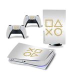 Kt Grup Gri Kaplama Kol Düğmeleri Playstation 5 Disk Edition Sticker Seti