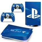 Kt Grup Modern Mavi Ps Logo Playstation 5 Sticker Kaplama Seti