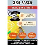 Kt Grup Okul Etiketi Güneş Tema Kalem Defter - Kişiye Özel Isim Yazdırılabilen 285 Adet