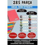 Kt Grup Okul Etiketi Kalem Defter Etiketi Isme Özel Etiket Arabalar 12 Figür 285 Parça