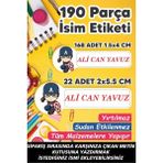 Kt Grup Okul Etiketi Kalem Defter Etiketi Kaptan Amerika Özel Isim Yazılabilen Etiket 190 Adet