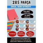 Kt Grup Okul Etiketi Kalem Defter Etiketi Özel Isim Yazılabilen Etiket Disney Cars 285 Parça