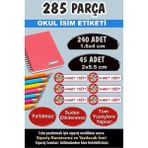 Kt Grup Okul Etiketi Kalem Defter Etiketi Özel Isim Yazılabilen Etiket Looney Tunes 285 Parça