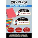 Kt Grup Okul Etiketi Kalem Defter Etiketi Özel Isim Yazılabilen Etiket Şirin Baba 285 Parça