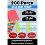 Kt Grup Okul Etiketi Kalem Defter Etiketi Özel Isim Yazılabilen Etiket Tweety 200 Adet