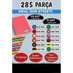 Kt Grup Okul Etiketi Kalem Defter Etiketi Özel Isimli Etiket Avengers-Yenilmezler 12 Figür 285 Adet