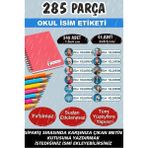 Kt Grup Okul Etiketi Kalem Defter Etiketi Özel Isimli Etiket Elsa-Anna Frozen 12 Figür 285 Adet