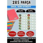 Kt Grup Okul Etiketi Kalem Defter Etiketi Özel Isimli Etiket Mickey Mouse 12 Figür 285 Parça