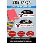 Kt Grup Okul Etiketi Kalem Defter Etiketi Spiderman Özel Isim Yazılabilen Etiket - 285 Parça