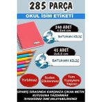 Kt Grup Okul Etiketi Kalem Defter Etiketi Yunus Temalı Özel Isim Yazılabilen Etiket - 285 Parça
