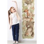 Kt Grup Pastel Hayvanlar Gelişim Tablosu Boy Ölçer Çocuk Odası Duvar Sticker - 40 x 150 cm - Renkli