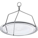 Kt Home Çaycı & Kahveci Tepsisi Askılı Çelik 45 Cm Çay Bahçesi Restoran Kafe Çay