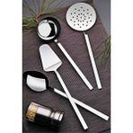 KT Home Çelik Servis Kevgir Kepçe Kaşık Spatula Seti 4'lü Lüx Mutfak Servis Yemek Hazırlık Takımı