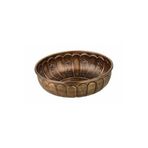 Kt HOME Hamam Tası Osmanlı Motifli Metal Banyo Tası Antik Sarı