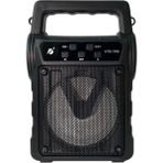 KTF KTF1706 Kamp Outdoor Bluetooth Hoparlör LED Fenerli Işık Solar Güneş Panelli Fm Radyo/usb/tf Kart 19CM - Siyah