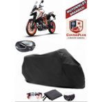 Ktm 1290 Super Duke Gt Branda Siyah Arka Çanta Uyumlu(Topcase) Motosiket Brandası Motor Örtüsü Çadır Su Geçirmez Motosiklet Kılıfı Motor Brandası,lastikli,taşıma Torbalı