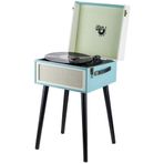Ktools Retro K216 Mavi Bluetoothlu Ayaklı Pikap