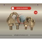 KTS 9625 A4 8 mm Paslanmaz Halat Klemensi