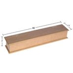 KU286 Şiş Kutusu, Boyasız Ham Ahşap Mdf Kutu