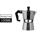 Kuadu Shop 150ML Tarzı Alüminyum Cezve Taşınabilir Ofis Mocha Pot Paslanmaz Çelik Espresso Latte Soba Kahve Makinesi Pot Percolator Kahve Termos (Yurt Dışından) - Kahve Eşyaları - Renkli