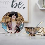 Kuadu Shop 1550R Stili Yefine Yüksek Li Kemik Porselen Kahve Fincanları Vintage Seramik Sırlı Gelişmiş Çay Fincanı ve Tabak Setleri Lüks Hediyeler (Yurt Dışından) - Kahve Eşyaları - Renkli