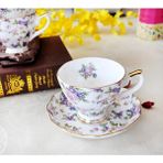Kuadu Shop B Tarzı Avrupa Kemik Çini Kahve Seti Yaratıcı Basit Seramik Porselen Tabak Ikindi Çayı Süt Bardağı 200ML (Yurt Dışından) - Kahve Eşyaları - Renkli