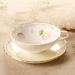 Kuadu Shop B Tarzı Yefine Seladon Porselen Kahve Fincan ve Tabakları Küçük Çay Fincanları Seramik (Yurt Dışından) - Kahve Eşyaları - Renkli