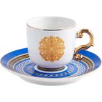 Kuadu Shop D Stili Moda Türk Tarzı Lüks Seramik Kahve Fincan ve Tabağı Porselen Kahve Seti Çay Fincan ve Tabağı Klasik Içecek Hediyesi (Yurt Dışından) - Kahve Eşyaları - Renkli