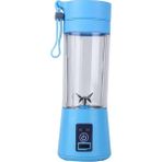 Kuadu Shop Mavi Stil 2 Bıçak Bıçaklar 380ML El USB Sıkacağı Şişe Taşınabilir USB Elektrikli Meyve Narenciye Limon Sıkacağı Blender Sıkacağı Suyu Makinesi (Yurt Dışından) - Manuel Kıyma Makinesi - Renkli