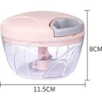 Kuadu Shop Pembe Tarzı Manuel Sebze Meyve Kesici Işlemci Doğrayıcı Sarımsak Kesici Gıda Meyve Büküm Parçalayıcı Et Blender Kırıcı Mutfak Aksesuarları (Yurt Dışından) - Renkli