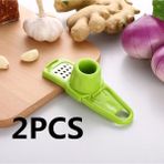 Kuadu Shop Yeşil 2 Adet Tarzı 1 Adet Sarımsak Basın Zencefil Öğütücü Sarımsak Ezici Sarımsak Kesici Öğütücü Sarımsak Doğrayıcı Mutfak Aksesuarları Pişirme Gadget Cocina (Yurt Dışından) - Meyve Ve Sebze Araçları - Renkli