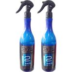 Kuaf Çift Fazlı Saç Bakım Spreyi 2X400 ml Keratin ve Pro Vitamin B5 ile Onarıcı Mavi